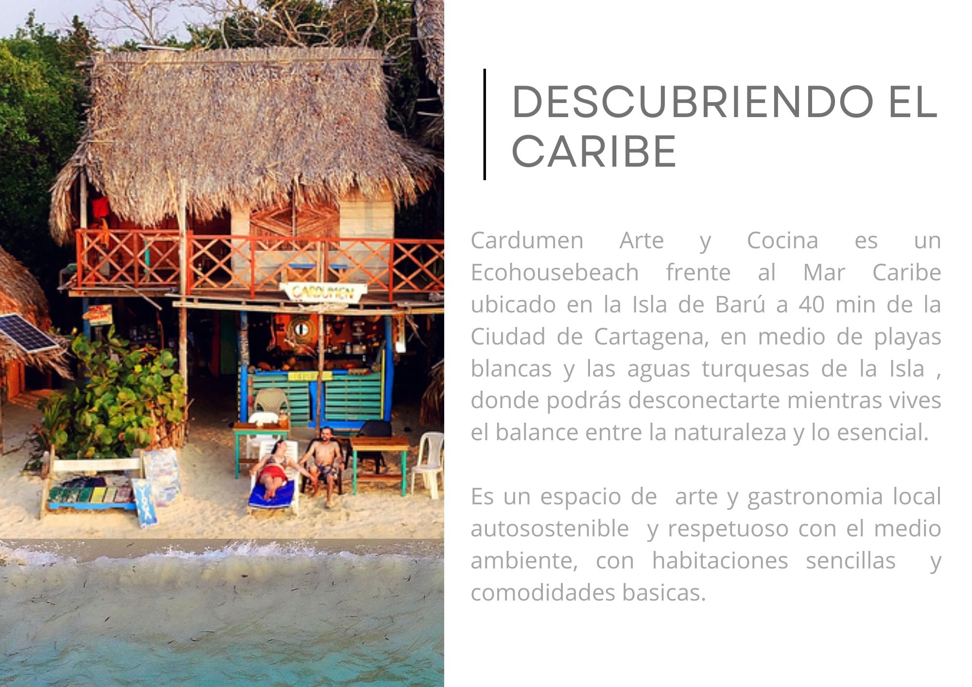 Cardumen Arte Cocina Ecohouse | Rates & Experiences / Tarifas y Experiencias