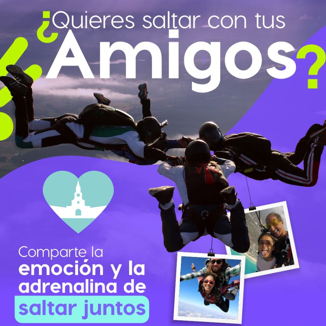 Aventura en el Cielo del Caribe Colombiano con Skydive: Saltos Tándem / Adventure in the Colombian Caribbean Sky with Skydive: Tandem Jumps