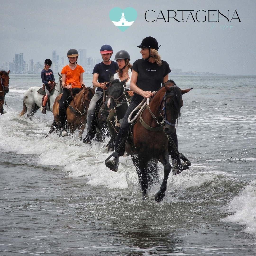 Paseo a Caballo en la Playa de Cartagena: Descubre la Belleza Costera y la Cultura Colombiana / Horseback Riding on Cartagena Beach: Discover Coastal Beauty and Colombian Culture