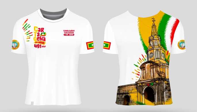 ¡Celebra el Cumpleaños 491 de Cartagena con Nuestra Camiseta Edición Limitada! / Celebrate Cartagena’s 491st Birthday with Our Limited Edition T-Shirt!