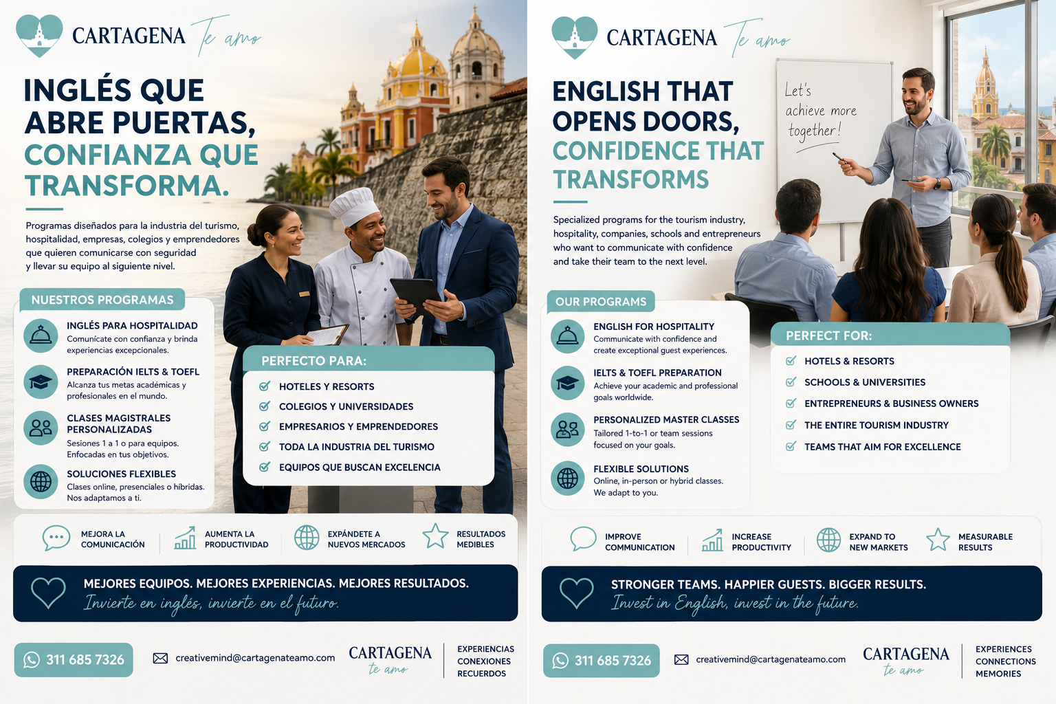 Curso de Inglés para Empresas, Hoteles y Turismo | Cartagena Te Amo