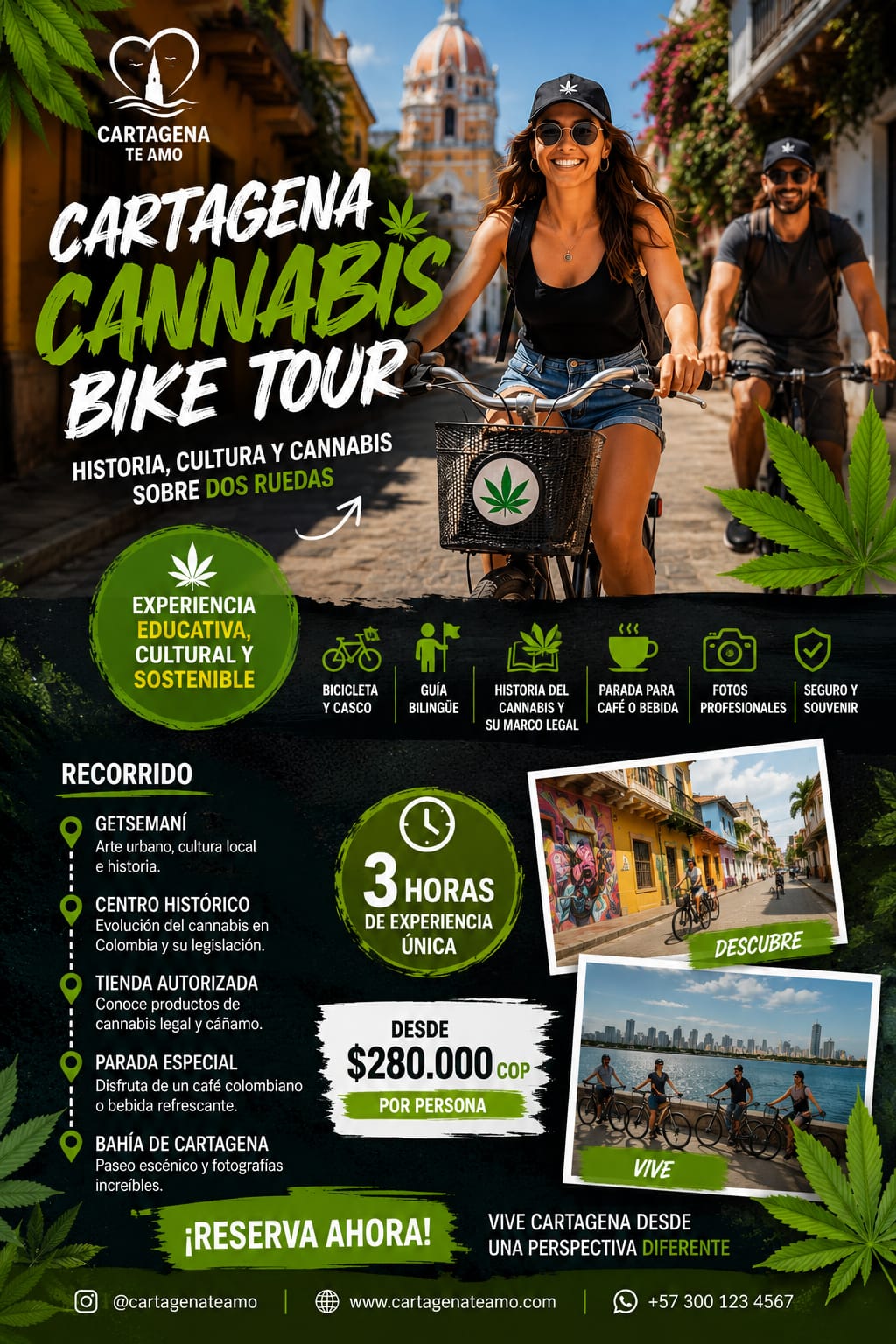 Cartagena Cannabis Bike Tour | The Best Cannabis Bike Tour in Cartagena, Colombia